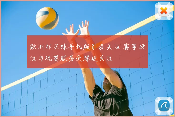 欧洲杯买球手机版引发关注 赛事投注与观赛服务受球迷关注